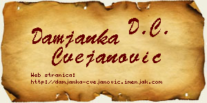 Damjanka Cvejanović vizit kartica